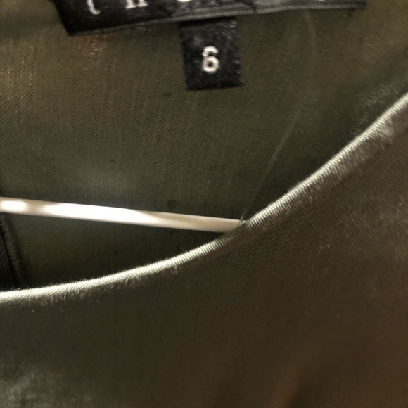 Theory light moss green size 6 linen blend short sleeve dress - Picture 8 of 9